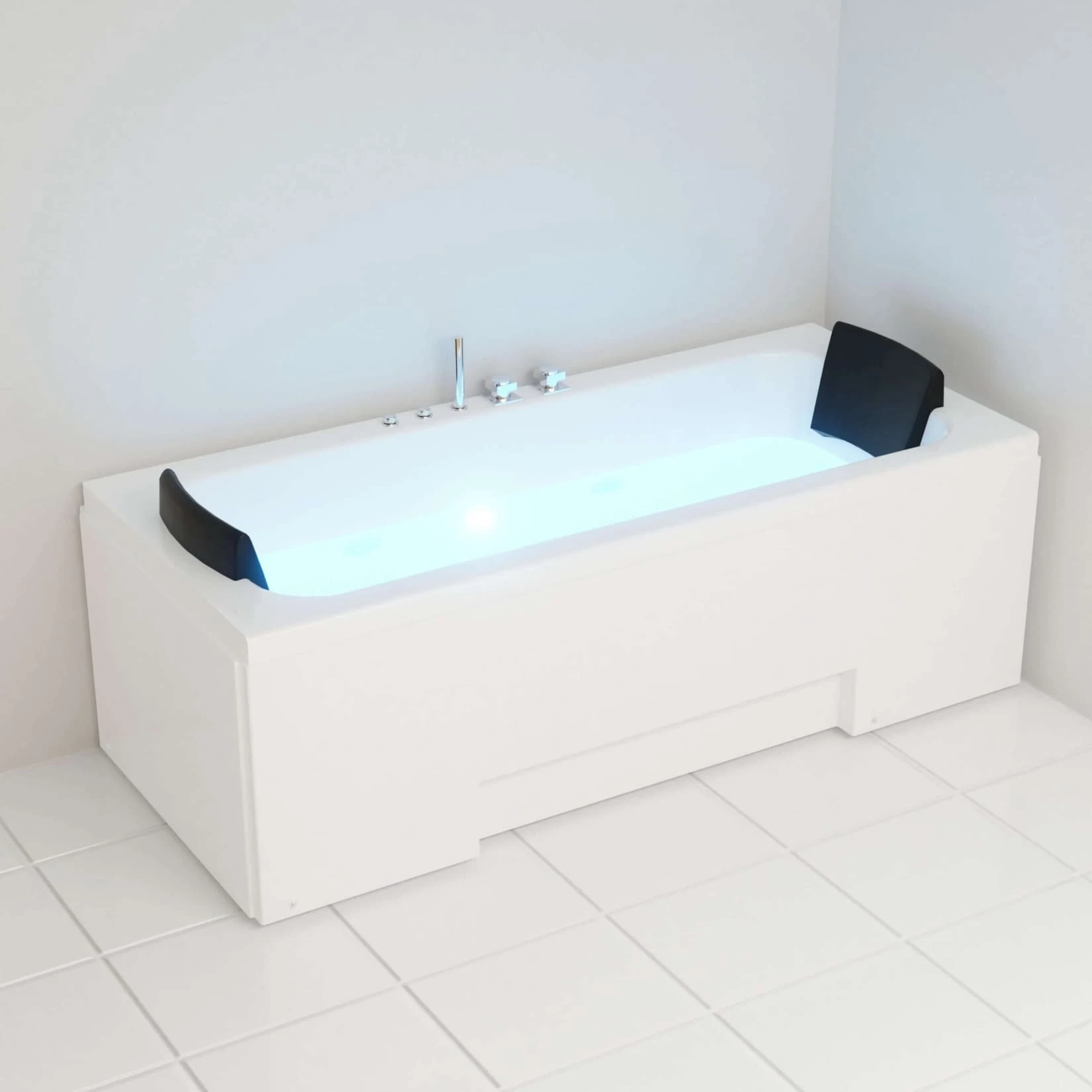 TroniTechnik Whirlpool Badewanne IOS 170cm X 75cm Inkl. Spülfunktion, Hydromassage Und Farblichtherapie 2 TroniTechnik Whirlpool Badewanne IOS 170cm X 75cm Inkl. Spülfunktion, Hydromassage Und Farblichtherapie – Bild 2