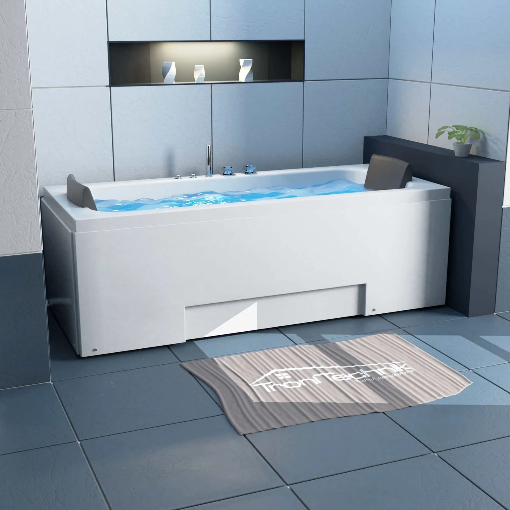 TroniTechnik Whirlpool Badewanne IOS 170cm X 75cm Inkl. Spülfunktion, Hydromassage Und Farblichtherapie 5 TroniTechnik Whirlpool Badewanne IOS 170cm X 75cm Inkl. Spülfunktion, Hydromassage Und Farblichtherapie – Bild 5