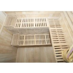 Dewello Finnische Traditionelle Sauna SARNIA 180cm X 140cm Inkl. 6 KW Harvia Ofen, Inkl. Komplettem Zubehör -Black & Decker 8600355400 2140 prod 005