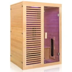 Dewello Infrarotkabine Infrarotsauna HAMLIN 130cm X 105cm Inkl. Keramikstrahler, Karbon Bodenstrahler -Black & Decker 8600355400 2386 prod 003