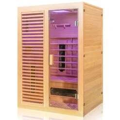 Dewello Infrarotkabine Infrarotsauna HAMLIN 130cm X 105cm Inkl. Keramikstrahler, Karbon Bodenstrahler -Black & Decker 8600355400 2386 prod 004