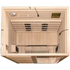 Dewello Infrarotkabine Infrarotsauna HAMLIN 130cm X 105cm Inkl. Keramikstrahler, Karbon Bodenstrahler -Black & Decker 8600355400 2386 prod 005