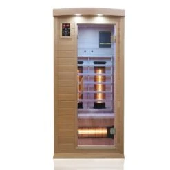 Dewello Infrarotkabine Infrarotsauna PIERSON 90cm X 90cm Inkl. Vollspektrumstrahler, Bodenstrahler -Black & Decker 8600355400 2796 prod 003