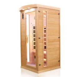Dewello Infrarotkabine Infrarotsauna PIERSON 90cm X 90cm Inkl. Vollspektrumstrahler, Bodenstrahler -Black & Decker 8600355400 2796 prod 005