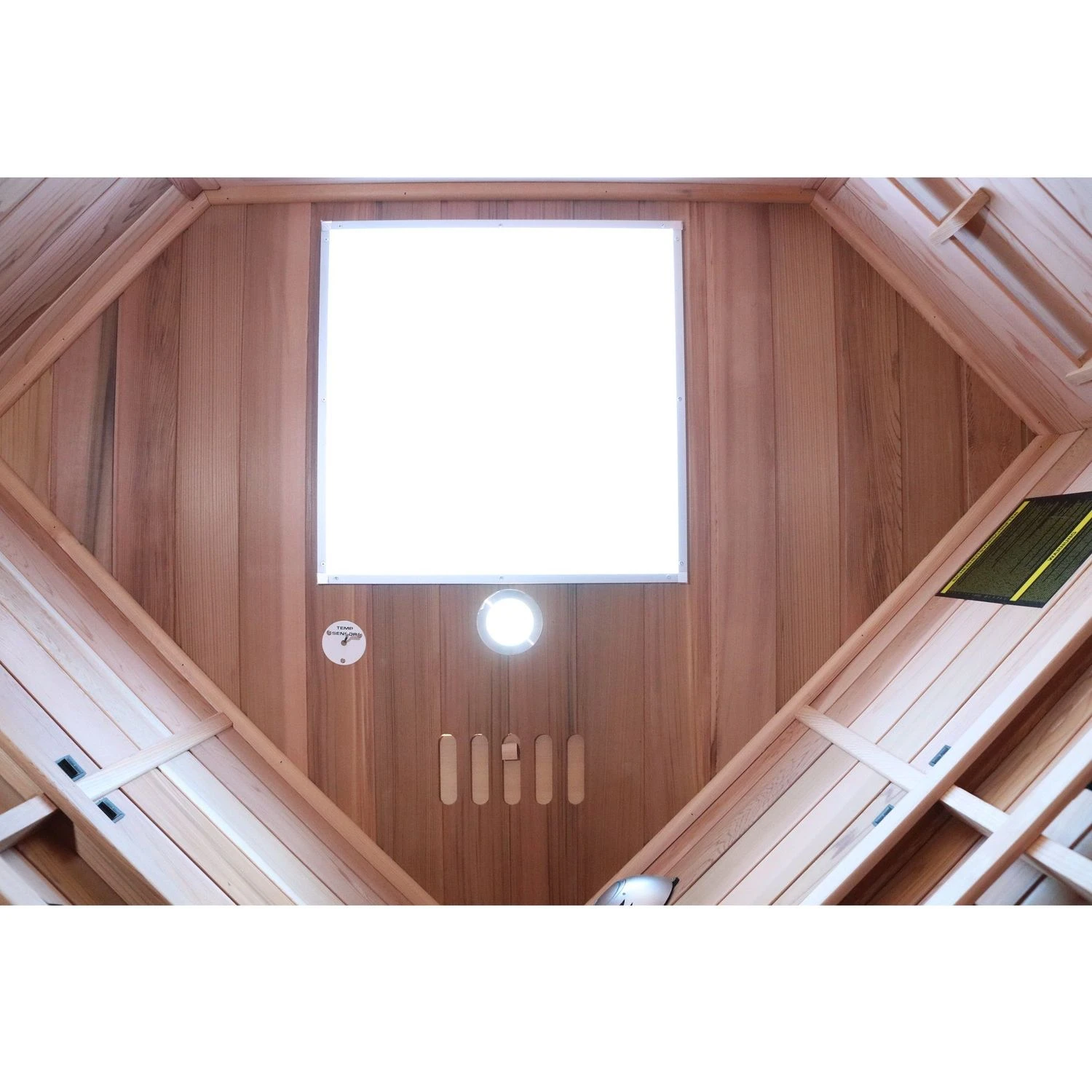 Dewello Infrarotkabine Infrarotsauna LAKEFIELD PRO Zeder 120cm X 120cm Inkl. Vollspektrumstrahler, Bodenstrahler 2 Dewello Infrarotkabine Infrarotsauna LAKEFIELD PRO Zeder 120cm X 120cm Inkl. Vollspektrumstrahler, Bodenstrahler – Bild 2