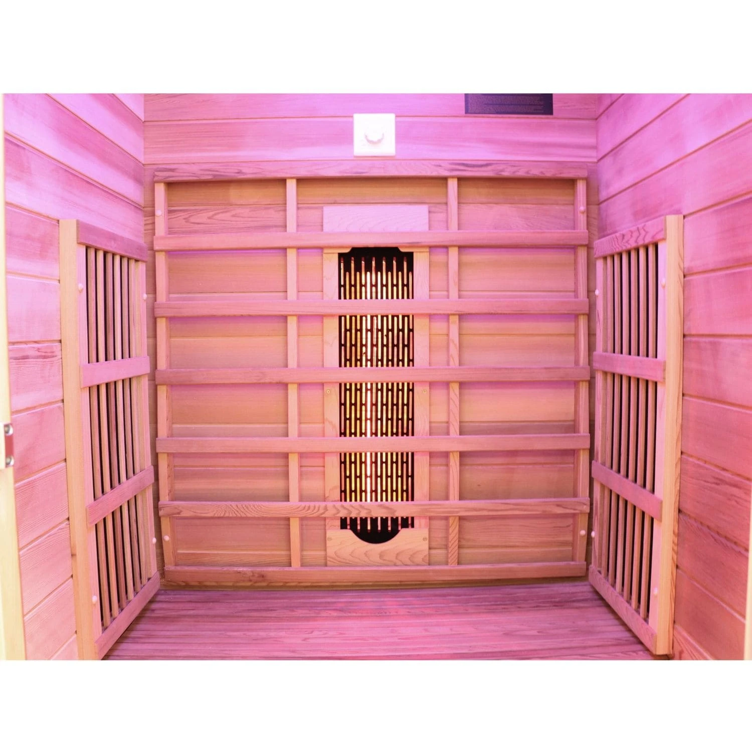 Dewello Infrarotkabine Infrarotsauna TORONTO 102cm X 102cm Inkl. Vollspektrumstrahler, Bodenstrahler 6 Dewello Infrarotkabine Infrarotsauna TORONTO 102cm X 102cm Inkl. Vollspektrumstrahler, Bodenstrahler – Bild 6