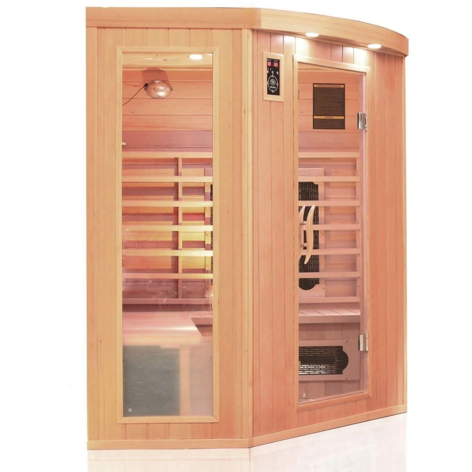 Dewello Infrarotkabine Infrarotsauna HALEY 160cm X 160cm Inkl. Keramikstrahler, Bodenstrahler Und Zubehör 4 Dewello Infrarotkabine Infrarotsauna HALEY 160cm X 160cm Inkl. Keramikstrahler, Bodenstrahler Und Zubehör – Bild 4