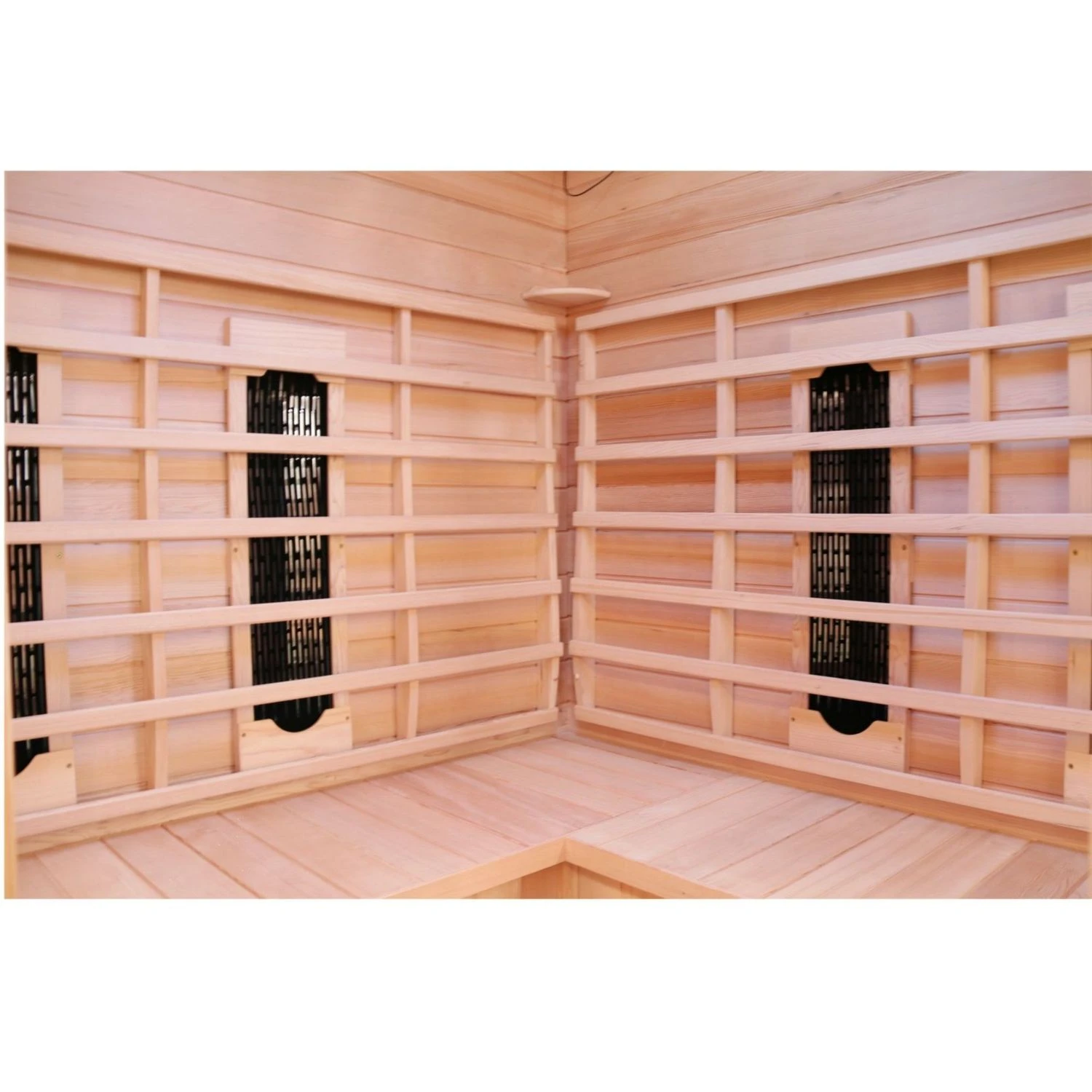 Dewello Infrarotkabine Infrarotsauna HALEY 160cm X 160cm Inkl. Keramikstrahler, Bodenstrahler Und Zubehör 5 Dewello Infrarotkabine Infrarotsauna HALEY 160cm X 160cm Inkl. Keramikstrahler, Bodenstrahler Und Zubehör – Bild 5