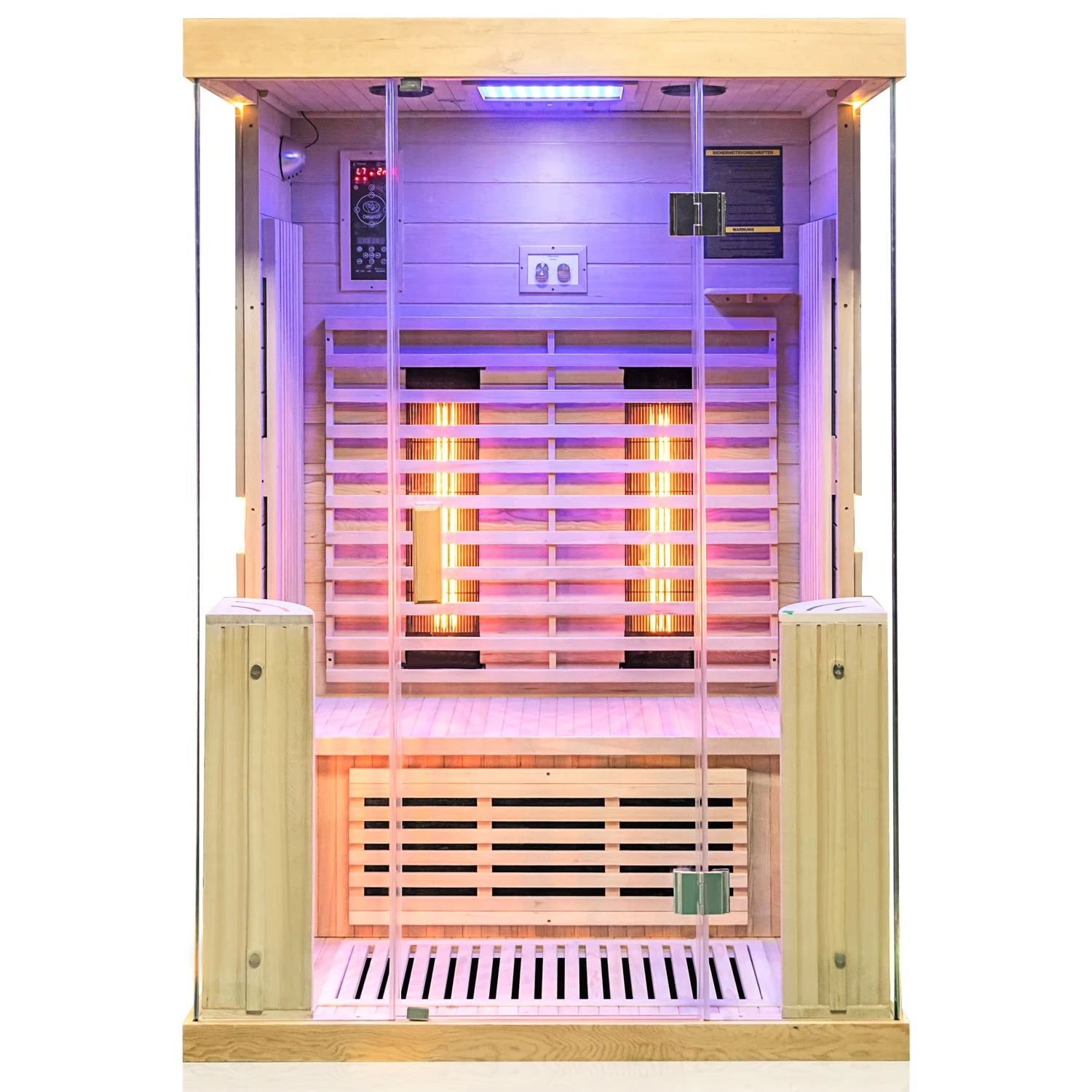 Dewello Infrarotkabine Infrarotsauna KINGSTON 130cm X 105cm Inkl. Vollspektrumstrahler, Bodenstrahler 1 Dewello Infrarotkabine Infrarotsauna KINGSTON 130cm X 105cm Inkl. Vollspektrumstrahler, Bodenstrahler