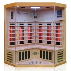 Dewello Infrarotkabine Infrarotsauna BRANDON 140cm X 140cm Inkl. Vollspektrumstrahler, Bodenstrahler -Black & Decker 8600355400 3307 prod 006