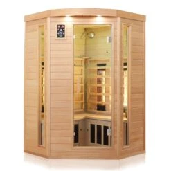 Dewello Infrarotkabine Infrarotsauna Wärmekabine LAKEFIELD 3 140cm X 140cm Inkl. Vollspektrumstrahler, Bodenstrahler -Black & Decker 8600355400 3898 prod 003
