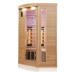 Dewello Infrarotkabine Infrarotsauna Wärmekabine LAKEFIELD 3 140cm X 140cm Inkl. Vollspektrumstrahler, Bodenstrahler -Black & Decker 8600355400 3898 prod 006