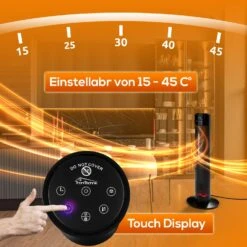 Tronitechnik PTC Turmheizer Keramikheizer Elektrokamin Mit Heizung Und Kaminfeuer 2000 Watt Heizlüfter -Black & Decker 8600355400 4039 prod 005