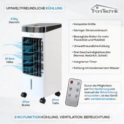 TroniTechnik Mobiles Klimagerät 3in1 Klimaanlage Luftkühler LK04 Ventilator, Inkl. Fernbedienung Und Filter 8 TroniTechnik Mobiles Klimagerät 3in1 Klimaanlage Luftkühler LK04 Ventilator, Inkl. Fernbedienung Und Filter -Black & Decker 8600355400 4104 prod 003