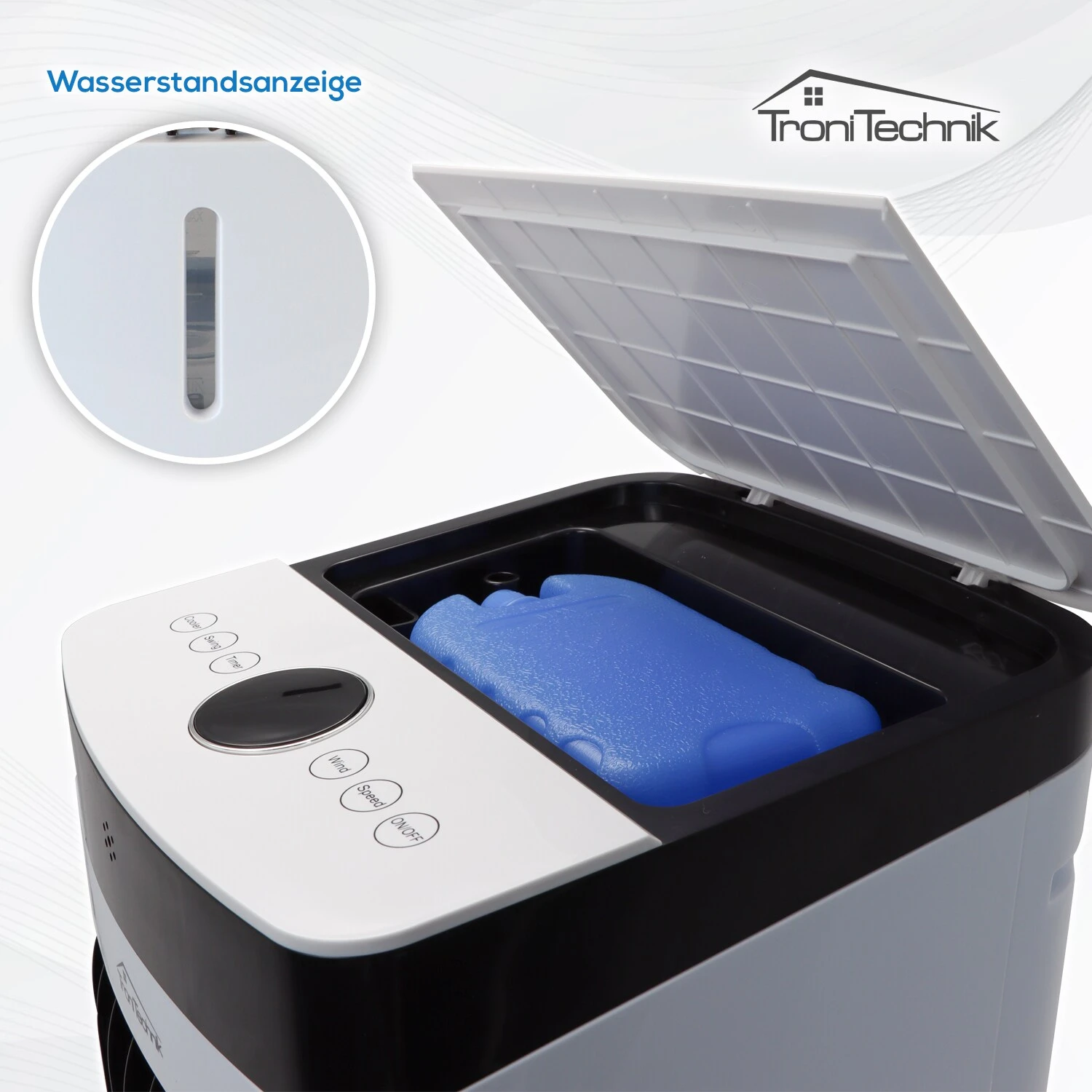 TroniTechnik Mobiles Klimagerät 3in1 Klimaanlage Luftkühler LK04 Ventilator, Inkl. Fernbedienung Und Filter 6 TroniTechnik Mobiles Klimagerät 3in1 Klimaanlage Luftkühler LK04 Ventilator, Inkl. Fernbedienung Und Filter – Bild 6