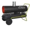 TroniTechnik TT-HK-245 Heizkanone Dieselkanone Heizlüfter 30kW Mit Handgriff, Rohrrahmen, Rädern Und Abluftauslass