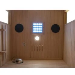 Dewello Infrarotkabine Infrarotsauna CALGARY 90cm X 90cm Inkl. Vollspektrumstrahler, Bodenstrahler -Black & Decker 8600355400 5476 prod 005