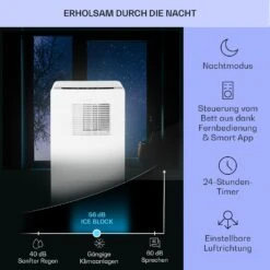 Iceblock Ecosmart 9 Klimaanlage 3-in-1 9000 BTU App Steuerung Fernbedienung -Black & Decker 8600359300 10398 prod 004