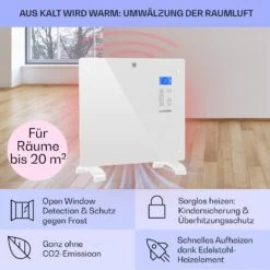 Norderney Konvektions-Heizgerät Thermostat Timer 1000W 20m² Schwarz -Black & Decker 8600359300 10757 prod 004