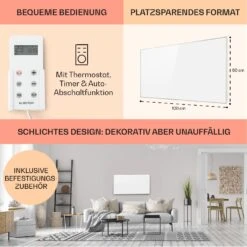 Wonderwall 72 Infrarotheizung 60x120cm 720W Wochentimer IP24 11 Wonderwall 72 Infrarotheizung 60x120cm 720W Wochentimer IP24 -Black & Decker 8600359300 11430 prod 006