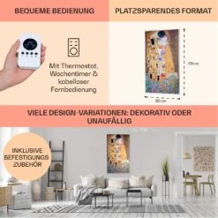 Wonderwall Air Art Strand Infrarotheizung 101x60cm 600W Wandinstallation Fernbedienung 11 Wonderwall Air Art Strand Infrarotheizung 101x60cm 600W Wandinstallation Fernbedienung -Black & Decker 8600359300 11839 prod 006