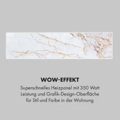 Wonderwall Air Art Smart Infrarotheizung 60x60cm 350W Wandinstallation App-Steuerung Marmor II -Black & Decker 8600359300 12794 prod 005