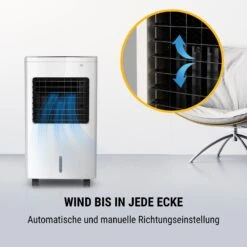 Freeze Me 3-in-1 Luftkühler Ventilator Luftbefeuchter | 75 W | 400 M³/h | 8 Liter | 3 Geschwindigkeiten | Sensor-Touch-Display | Oszillation | 4 Kühlakkus | Fernbedienung | Mobil -Black & Decker 8600359300 5017 prod 003