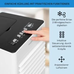 Freshboxx 3-in-1 Luftkühler Ventilator Luftbefeuchter | 65 W | 360 M³/h | 3 Windstärken | 6 Liter | 2 Kühlakkus | Oszillation | Mobil -Black & Decker 8600359300 9520 prod 004