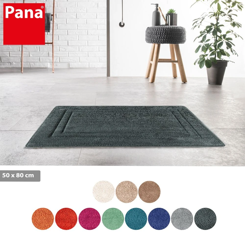 PANA® Viskoelastische Frottee Badematte • Hochflor Badvorleger • Duschvorleger Mit Viskoelastischem Memoryschaum • Rutschfest Und Saugstark • Größe: 50 X 80 Cm • Versch. Farben 2 PANA® Viskoelastische Frottee Badematte • Hochflor Badvorleger • Duschvorleger Mit Viskoelastischem Memoryschaum • Rutschfest Und Saugstark • Größe: 50 X 80 Cm • Versch. Farben – Bild 2