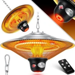 Kesser® Deckenheizstrahler Heizpilz Heizstrahler Terrassenstrahler Infrarot Heizgerät