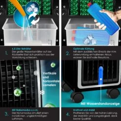 KESSER® 4in1 Mobile Klimaanlage | Fernbedienung | Klimagerät | Ventilator Klimaanlage | 7 L Tank | Timer | 3 Stufen | Ionisator Luftbefeuchter | Luftkühler | 10 KESSER® 4in1 Mobile Klimaanlage | Fernbedienung | Klimagerät | Ventilator Klimaanlage | 7 L Tank | Timer | 3 Stufen | Ionisator Luftbefeuchter | Luftkühler | -Black & Decker 8600364700 19626 prod 005