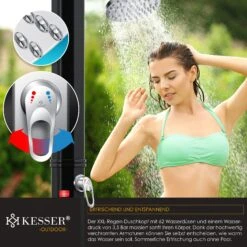 KESSER® Solardusche 35 Liter Solar Gartendusche | Warmes Wasser | Max. 60°C | Ohne Stromanschluss | Pooldusche Camping| Regenduschkopf Und Wasserhahn | Gartenschlauch-Anschluss | 10 KESSER® Solardusche 35 Liter Solar Gartendusche | Warmes Wasser | Max. 60°C | Ohne Stromanschluss | Pooldusche Camping| Regenduschkopf Und Wasserhahn | Gartenschlauch-Anschluss | -Black & Decker 8600364700 19637 prod 005