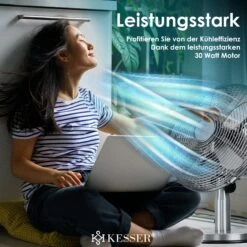 KESSER® - Tischventilator Design Retro Voll-Metallgehäuse 80° Oszillation - Leise Ventilator Mit 3 Geschwindigkeitsstufen - Zuschaltbare | Windmaschine | Neigungswinkel Ca. 40° Metall 8 KESSER® - Tischventilator Design Retro Voll-Metallgehäuse 80° Oszillation - Leise Ventilator Mit 3 Geschwindigkeitsstufen - Zuschaltbare | Windmaschine | Neigungswinkel Ca. 40° Metall -Black & Decker 8600364700 20176 prod 003