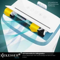 KESSER® Klimaanlage Mobil Klimagerät 4in1 Kühlen, Luftentfeuchter, Lüften, Ventilator - 9000 BTU/h (2.600 Watt) 2,7KW - Klima , Fernbedienung Und Timer, Nachtmodul -Black & Decker 8600364700 22023 prod 003