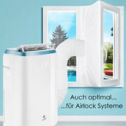 KESSER® Klimaanlage Mobil Klimagerät 4in1 Kühlen, Luftentfeuchter, Lüften, Ventilator - 9000 BTU/h (2.600 Watt) 2,7KW - Klima , Fernbedienung Und Timer, Nachtmodul -Black & Decker 8600364700 22023 prod 006