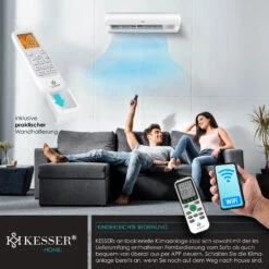KESSER® Klimaanlage SET Split - Klimagerät Mit WiFi/App Funktion - Kühlen A++/ Heizen A+ , Kältemittel R32 - LCD-Display , Fernbedienung Und Timerfunktion - Inkl. Komplettem Montagematerial 10 KESSER® Klimaanlage SET Split - Klimagerät Mit WiFi/App Funktion - Kühlen A++/ Heizen A+ , Kältemittel R32 - LCD-Display , Fernbedienung Und Timerfunktion - Inkl. Komplettem Montagematerial -Black & Decker 8600364700 22049 prod 005