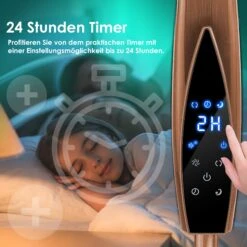 KESSER® Standventilator Metall Mit Fernbedienung APP Funktion Wifi Timer Standlüfter - Oszillationsfunktion 80 Grad 55W – 3 Geschwindigkeitsstufen Höhenverstellbarer Ventilator Standfuß -Black & Decker 8600364700 22251 prod 006