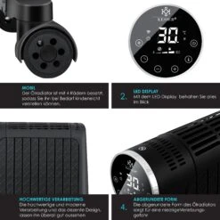 KESSER® Ölradiator 2500W Elektrische Heizung Heizkörper Elektroheizung Energiesparend Mit Display WiFi App & Fernbedienung Touchscreen - Mobil Öl Radiator 24h Timer, Thermostat & Überhitzungsschutz -Black & Decker 8600364700 22459 prod 005