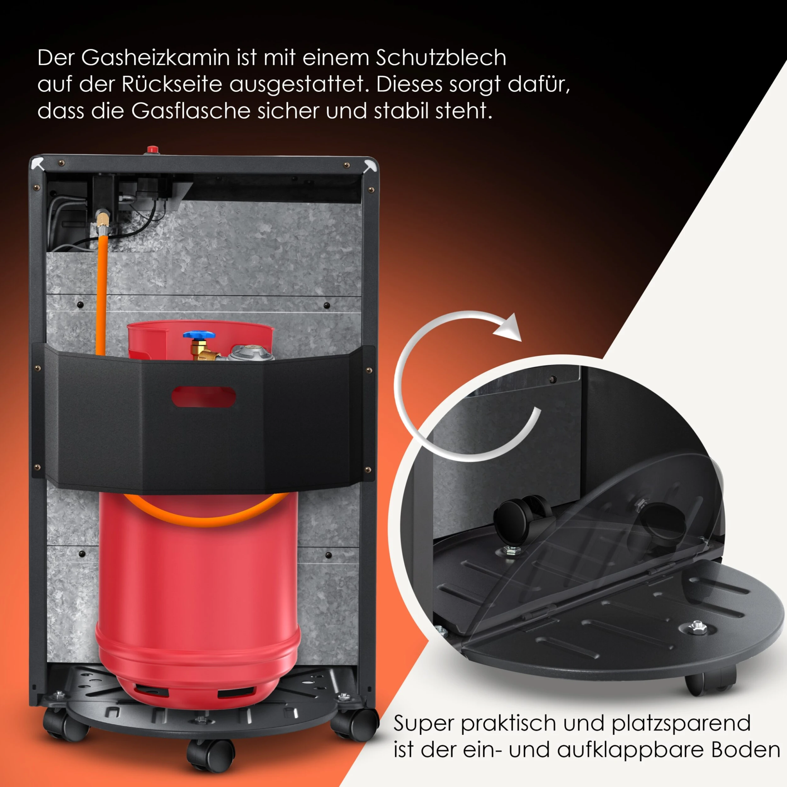 KESSER® Gasheizer Gasheizofen Heizstrahler 3,4 KW Gas Kamin Inkl. Gasdruckregler & Gasschlauch 2 Heizstufen Infrarot 3400W Gasheizstrahler Gasheizung Butan- Oder Propangasflaschen Bis 11kg Schwarz 4 KESSER® Gasheizer Gasheizofen Heizstrahler 3,4 KW Gas Kamin Inkl. Gasdruckregler & Gasschlauch 2 Heizstufen Infrarot 3400W Gasheizstrahler Gasheizung Butan- Oder Propangasflaschen Bis 11kg Schwarz – Bild 4