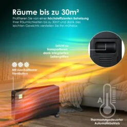 KESSER® Konvektor Premium 3 Leistungsstarke Heizstufen Inkl. Fernbedienung Integriertes Thermostat Elektroheizung LCD-Display Timer Mobiles Heizgerät Energiesparend Überhitzungsschutz 9 KESSER® Konvektor Premium 3 Leistungsstarke Heizstufen Inkl. Fernbedienung Integriertes Thermostat Elektroheizung LCD-Display Timer Mobiles Heizgerät Energiesparend Überhitzungsschutz -Black & Decker 8600364700 24005 prod 004