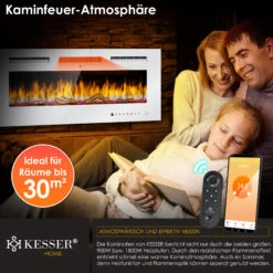 KESSER® Elektrokamin Wandkamin Elektrischer Kamin Mit Heizung 9 Farbmodi LED Flammeneffekt, 900/1800 W Kaminofen Wand Und Einbaukamin Wandmontage Heizung App-Funktion Fernbedienung Touchscreen 9 KESSER® Elektrokamin Wandkamin Elektrischer Kamin Mit Heizung 9 Farbmodi LED Flammeneffekt, 900/1800 W Kaminofen Wand Und Einbaukamin Wandmontage Heizung App-Funktion Fernbedienung Touchscreen -Black & Decker 8600364700 24156 prod 004
