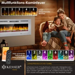 KESSER® Elektrokamin Wandkamin Elektrischer Kamin Mit Heizung 9 Farbmodi LED Flammeneffekt, 900/1800 W Kaminofen Wand Und Einbaukamin Wandmontage Heizung App-Funktion Fernbedienung Touchscreen 11 KESSER® Elektrokamin Wandkamin Elektrischer Kamin Mit Heizung 9 Farbmodi LED Flammeneffekt, 900/1800 W Kaminofen Wand Und Einbaukamin Wandmontage Heizung App-Funktion Fernbedienung Touchscreen -Black & Decker 8600364700 24156 prod 006