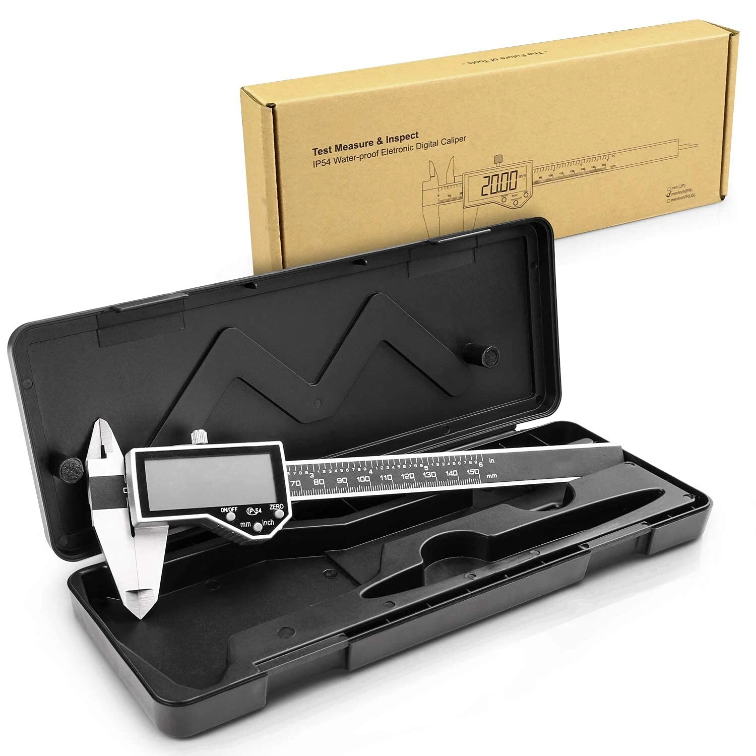 TACKLIFE DC04, Messschieber Digital Schieblehre, 150mm / 6 Zoll Mit Zoll/Millimeter, IP54 Wasserdicht Hochpräzise Schieblehre Aus Edelstahl(0,01 Mm) Für Heimgebrauch Und Professionelle Messung 1 TACKLIFE DC04, Messschieber Digital Schieblehre, 150mm / 6 Zoll Mit Zoll/Millimeter, IP54 Wasserdicht Hochpräzise Schieblehre Aus Edelstahl(0,01 Mm) Für Heimgebrauch Und Professionelle Messung