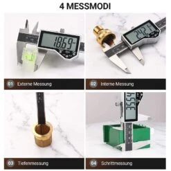 TACKLIFE DC04, Messschieber Digital Schieblehre, 150mm / 6 Zoll Mit Zoll/Millimeter, IP54 Wasserdicht Hochpräzise Schieblehre Aus Edelstahl(0,01 Mm) Für Heimgebrauch Und Professionelle Messung 8 TACKLIFE DC04, Messschieber Digital Schieblehre, 150mm / 6 Zoll Mit Zoll/Millimeter, IP54 Wasserdicht Hochpräzise Schieblehre Aus Edelstahl(0,01 Mm) Für Heimgebrauch Und Professionelle Messung -Black & Decker 8600367000 2338 prod 003