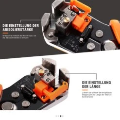 Tacklife MWS02, Abisolierzange, Selbsteinstellende 8,4-Zoll-Kabelschneider-Crimper, 3-in-1-Multizange 9 Tacklife MWS02, Abisolierzange, Selbsteinstellende 8,4-Zoll-Kabelschneider-Crimper, 3-in-1-Multizange -Black & Decker 8600367000 2348 prod 004