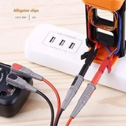 TACKLIFE METL04, 8-teiliges Messleitungs-Kit Mit Verlängerungs-Messklemmen, Krokodil-Messspitze Und Kolben-Mini-Haken -Black & Decker 8600367000 2395 prod 004