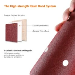 TACKLIFE ASD5A, 9-Zoll/225mm 30PCS 6-Loch-Schleifscheiben Für Trockenbauschleifer -Black & Decker 8600367000 2604 prod 003