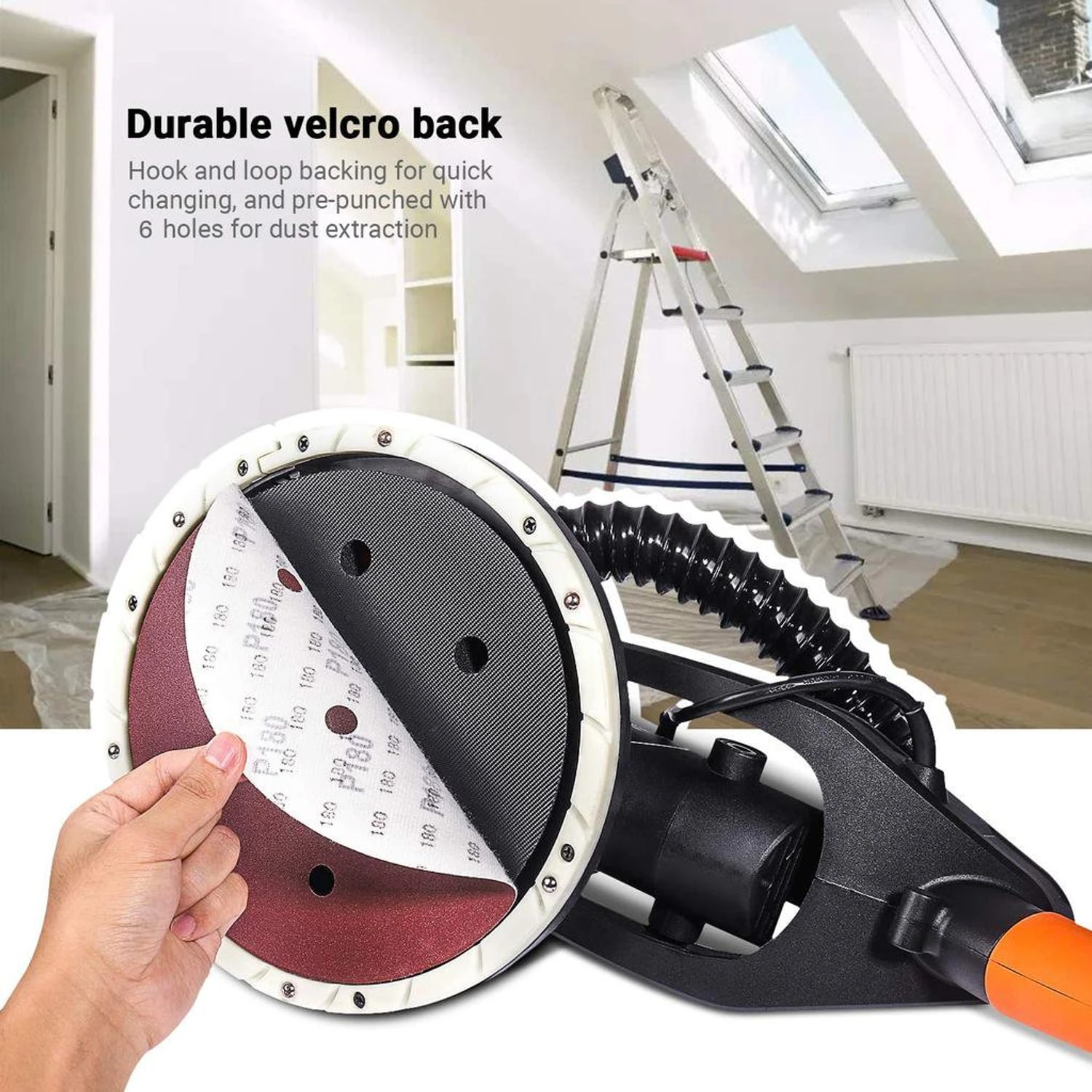 Tacklife B10, 5-Amp 3×18-Zoll-Bandschleifer Mit 13 Schleifbändern, Variabler Drehzahlregelung, Staubbox Und Vakuumadapter 4 Tacklife B10, 5-Amp 3×18-Zoll-Bandschleifer Mit 13 Schleifbändern, Variabler Drehzahlregelung, Staubbox Und Vakuumadapter – Bild 4