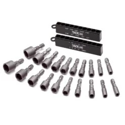 Tacklife PNDB1A Steckschlüsseleinsätze Schraubendreherbitsätze Mit Chrom Vanadium Stahl