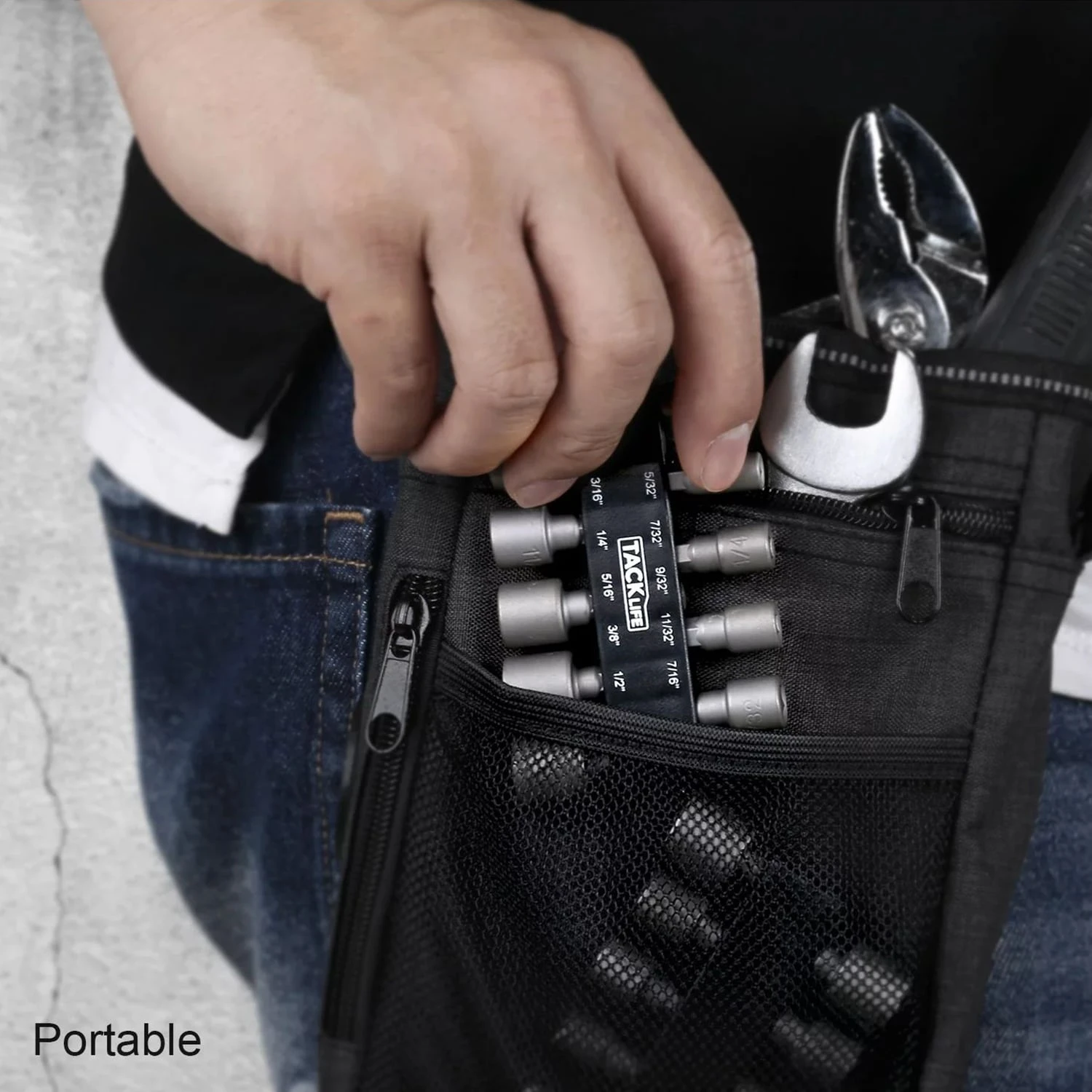 Tacklife PNDB1A Steckschlüsseleinsätze Schraubendreherbitsätze Mit Chrom Vanadium Stahl 4 Tacklife PNDB1A Steckschlüsseleinsätze Schraubendreherbitsätze Mit Chrom Vanadium Stahl – Bild 4